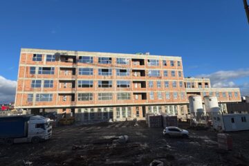 Lucrări în ritm susținut în campusul universitar de la Moara chiar și înaintea sărbătorilor de iarnă