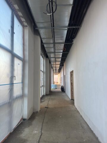 Lucrări în ritm susținut în campusul universitar de la Moara chiar și înaintea sărbătorilor de iarnă