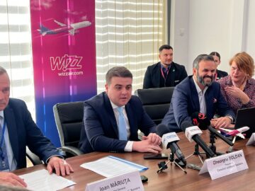 Wizz Air a redeschis baza aeriană de la Suceava. Șoldan: „Încă din primul an de mandat am realizat problema care a ținut departe ani la rând companiile aeriene”