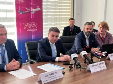 Wizz Air a redeschis baza aeriană de la Suceava. Șoldan: „Încă din primul an de mandat am realizat problema care a ținut departe ani la rând companiile aeriene”