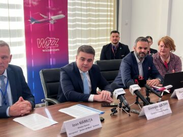 Wizz Air a redeschis baza aeriană de la Suceava. Șoldan: „Încă din primul an de mandat am realizat problema care a ținut departe ani la rând companiile aeriene”