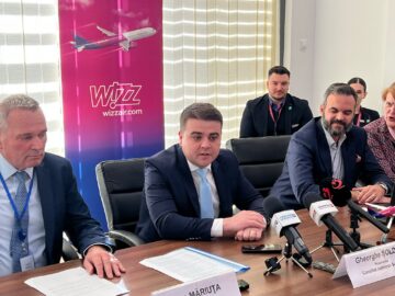 Wizz Air a redeschis baza aeriană de la Suceava. Șoldan: „Încă din primul an de mandat am realizat problema care a ținut departe ani la rând companiile aeriene”