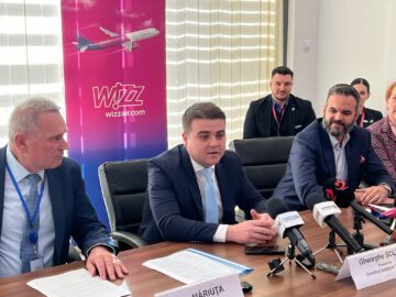 Wizz Air a redeschis baza aeriană de la Suceava. Șoldan: „Încă din primul an de mandat am realizat problema care a ținut departe ani la rând companiile aeriene”