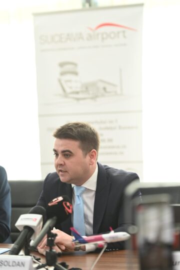 Wizz Air a redeschis baza aeriană de la Suceava. Șoldan: „Încă din primul an de mandat am realizat problema care a ținut departe ani la rând companiile aeriene”