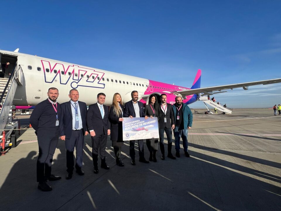 Wizz Air a redeschis baza aeriană de la Suceava. Șoldan: „Încă din primul an de mandat am realizat problema care a ținut departe ani la rând companiile aeriene” Wizz Air a redeschis baza aeriană de la Suceava. Șoldan: „Încă din primul an de mandat am realizat problema care a ținut departe ani la rând companiile aeriene”
