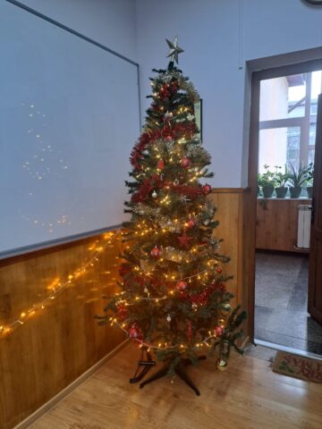 Concursul brazilor de Crăciun, la Colegiul „Spiru Haret” Suceava