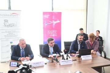 Baza Wizz Air de la Suceava s-a redeschis astăzi și sunt operate zboruri către 7 noi destinații externe