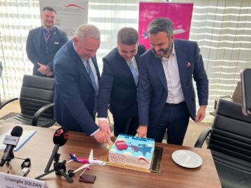 Wizz Air a redeschis baza aeriană de la Suceava. Șoldan: „Încă din primul an de mandat am realizat problema care a ținut departe ani la rând companiile aeriene”