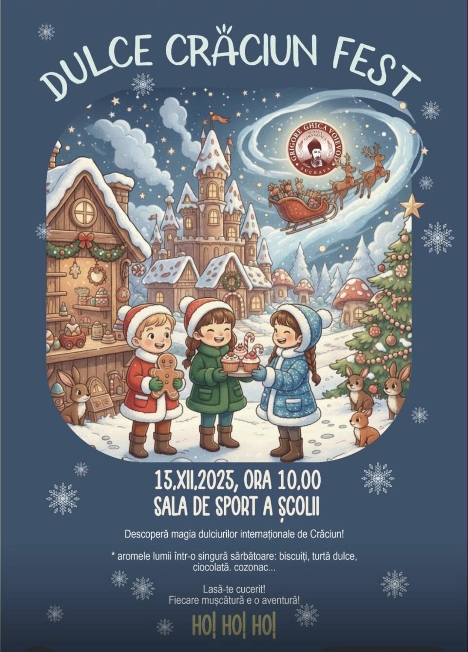 ,,Dulce Crăciun Fest” – gusturi internaționale și generozitate la  Școala Gimnazială „Grigore Ghica Voievod”