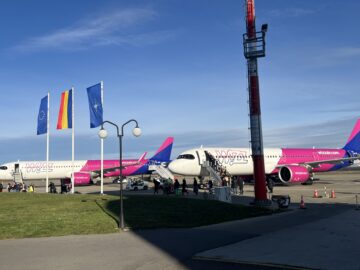 Wizz Air a redeschis baza aeriană de la Suceava. Șoldan: „Încă din primul an de mandat am realizat problema care a ținut departe ani la rând companiile aeriene”