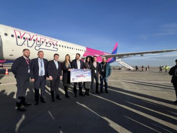 Wizz Air a redeschis baza aeriană de la Suceava. Șoldan: „Încă din primul an de mandat am realizat problema care a ținut departe ani la rând companiile aeriene”