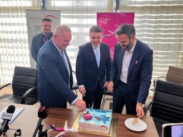 Wizz Air a redeschis baza aeriană de la Suceava. Șoldan: „Încă din primul an de mandat am realizat problema care a ținut departe ani la rând companiile aeriene”
