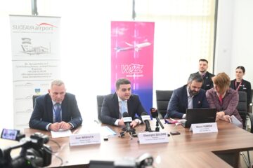 Wizz Air a redeschis baza aeriană de la Suceava. Șoldan: „Încă din primul an de mandat am realizat problema care a ținut departe ani la rând companiile aeriene”