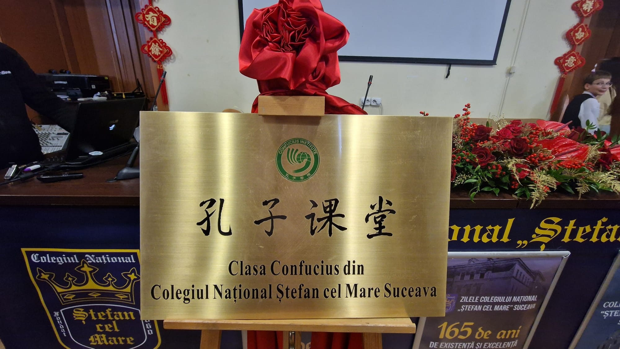 Clasă Confucius inaugurată la Colegiul ”Ștefan cel Mare”. Limba și cultura chineză, mai aproape de elevi