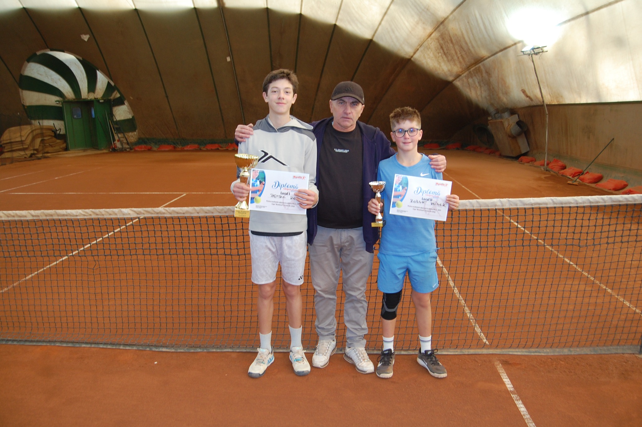 Finaliștii probei de simplu băieți 14 ani