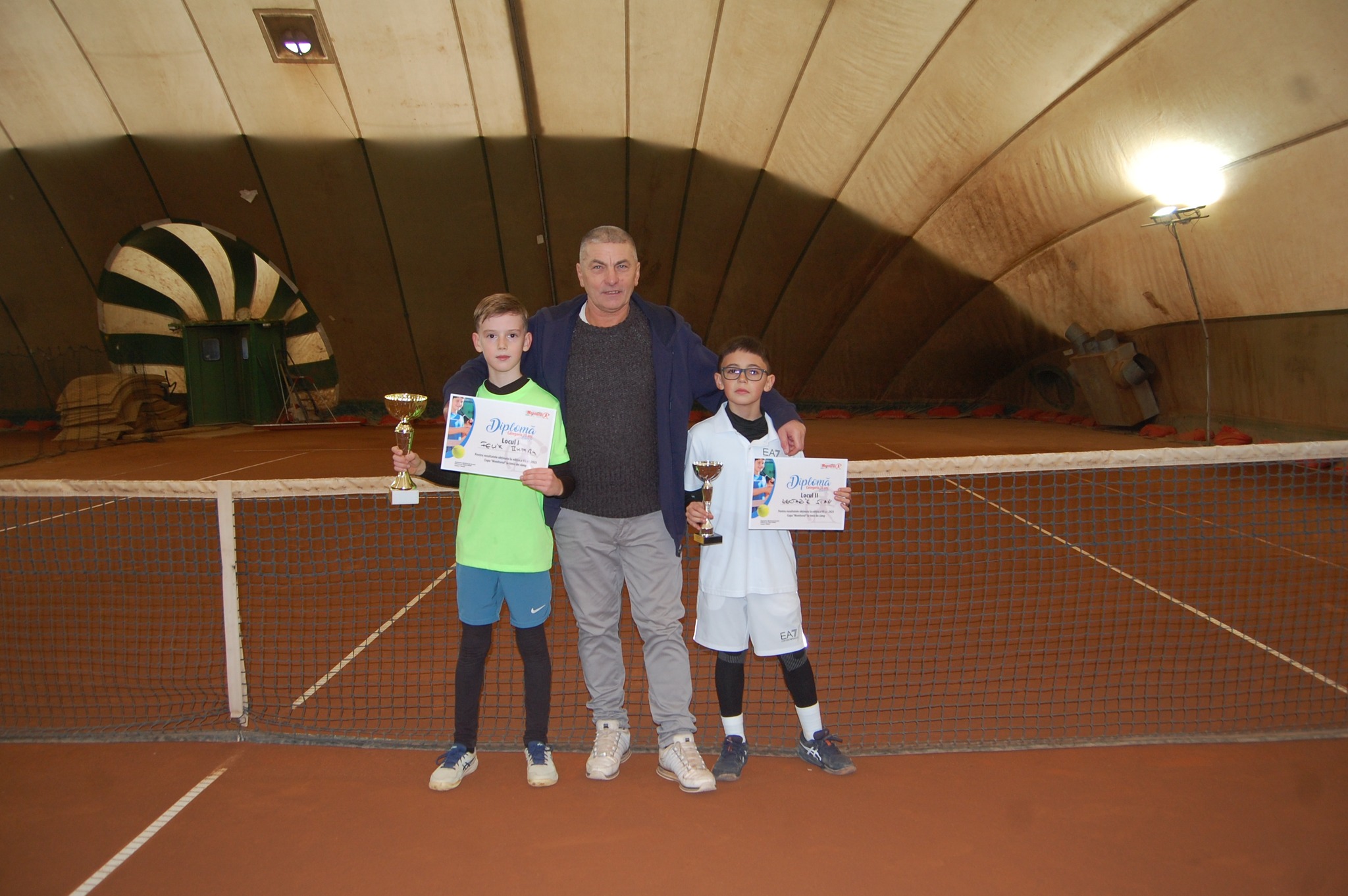 Finaliștii probei de simplu băieți 10 ani