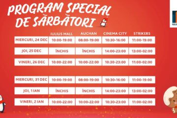 Program special de sărbători, la Iulius Mall Suceava