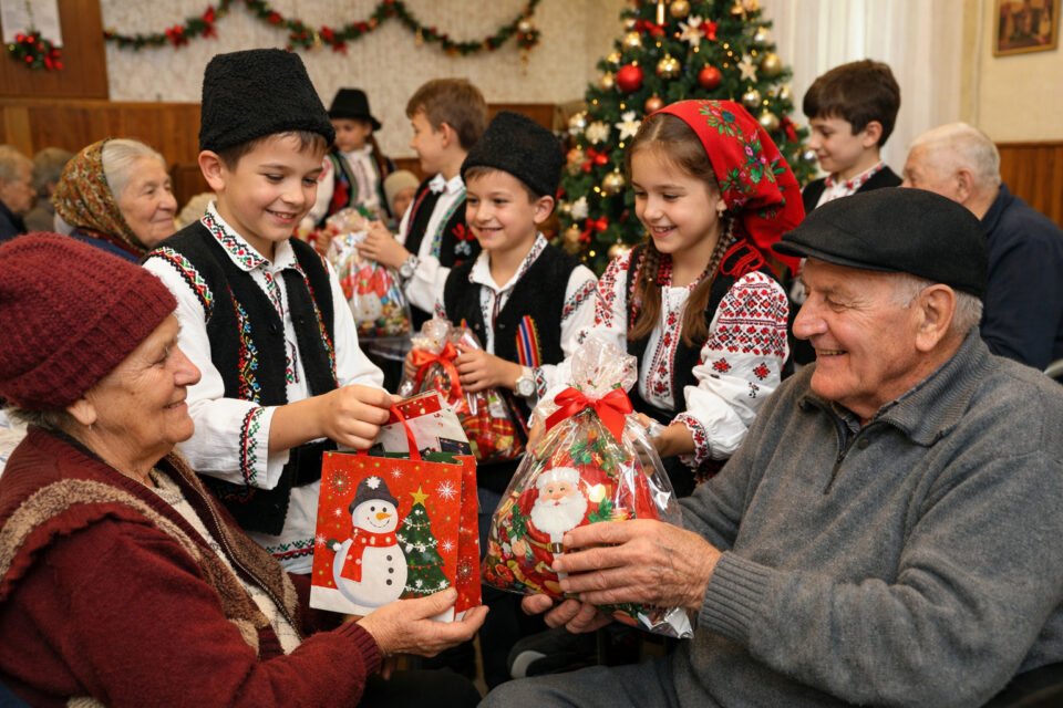 Centrul pentru persoane vârstnice Rădăuți, vizitat de elevi de la Școala Gimnazială „Bogdan Vodă”