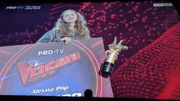 Alessia Pop, câștigătoarea trofeului și al marelui premiu de 100.000 euro al competiției „Vocea României”