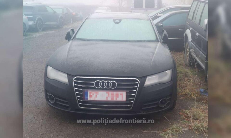 Un autoturism marca Audi, în valoare de 15.000 de euro, care figura furat din Belgia, găsit în PTF Siret