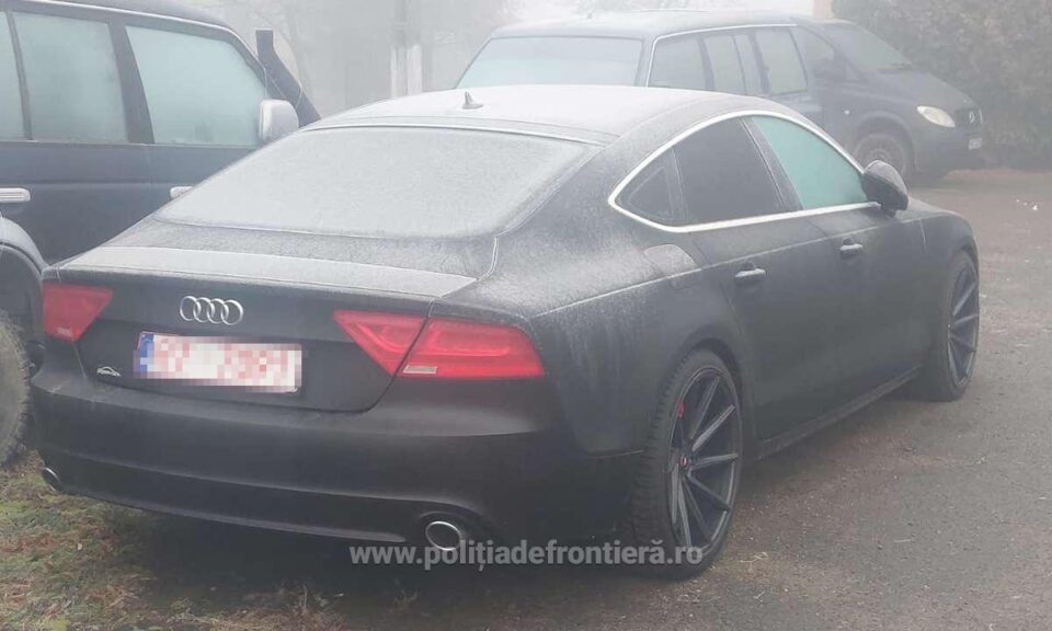 Un autoturism marca Audi, în valoare de 15.000 de euro, care figura furat din Belgia, găsit în PTF Siret