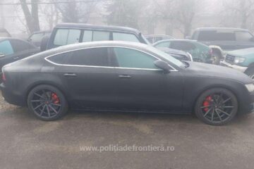 Un autoturism marca Audi, în valoare de 15.000 de euro, care figura furat din Belgia, găsit în PTF Siret