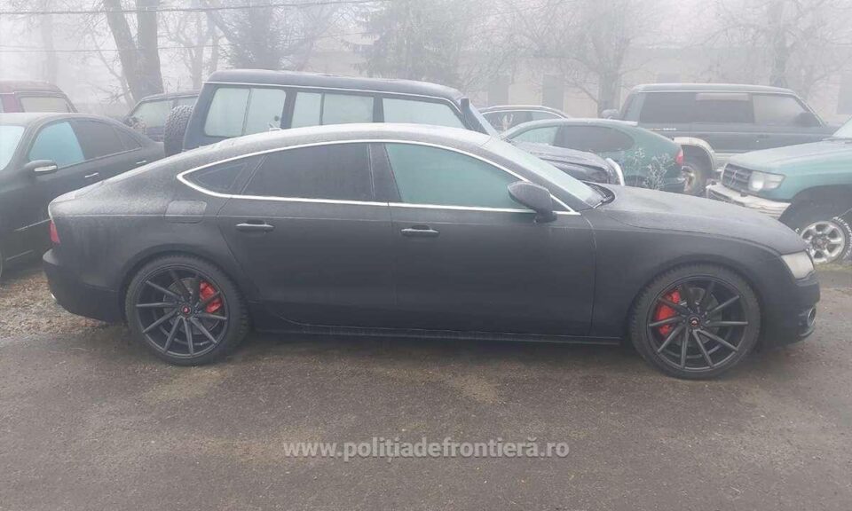 Un autoturism marca Audi, în valoare de 15.000 de euro, care figura furat din Belgia, găsit în PTF Siret