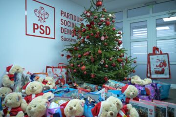 Daruri de Crăciun de la tinerii social-democrați pentru copii și vârstnici din familii necăjite