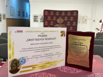 Premiul “Ernst Rudolf Neubauer” pentru cei mai merituoși absolvenți ai Colegiului “E. Hurmuzachi”
