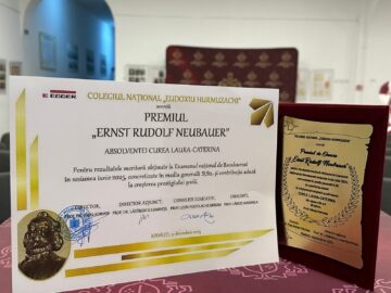 Premiul “Ernst Rudolf Neubauer” pentru cei mai merituoși absolvenți ai Colegiului “E. Hurmuzachi”