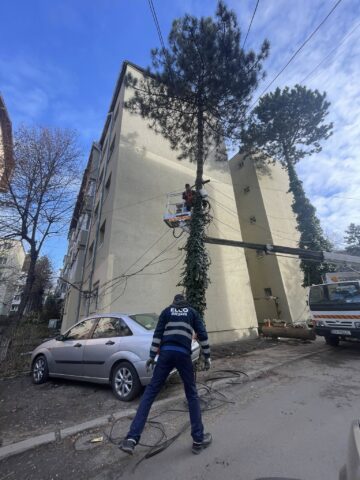 Municipiul Suceava a fost curățat de 10 tone de cabluri de pe stâlpi