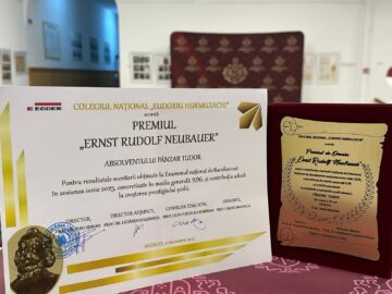 Premiul “Ernst Rudolf Neubauer” pentru cei mai merituoși absolvenți ai Colegiului “E. Hurmuzachi”
