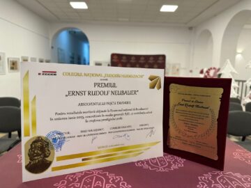 Premiul “Ernst Rudolf Neubauer” pentru cei mai merituoși absolvenți ai Colegiului “E. Hurmuzachi”