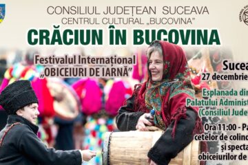 Peste 40 de cete de urători vor participa în a treia zi de Crăciun la Festivalul Internațional „Obiceiuri de iarnă” din centrul Sucevei