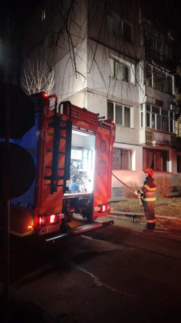 Incendiu la un apartament din Fălticeni