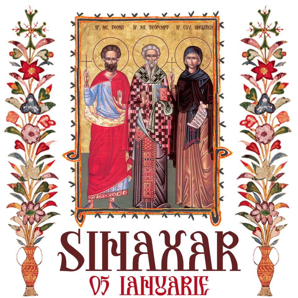 Sinaxar 05 ianuarie 2026