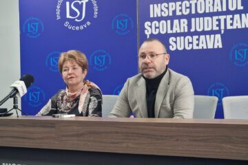 Tatiana Vîntur si Ciprian Anton în conferință de presă