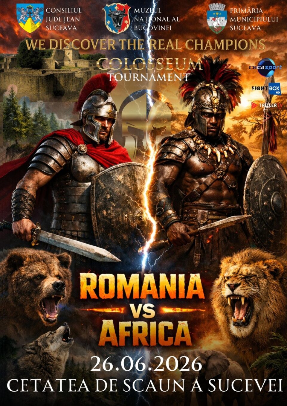 România versus Africa va fi tema galei Colosseum Tournament 50 de la Suceava