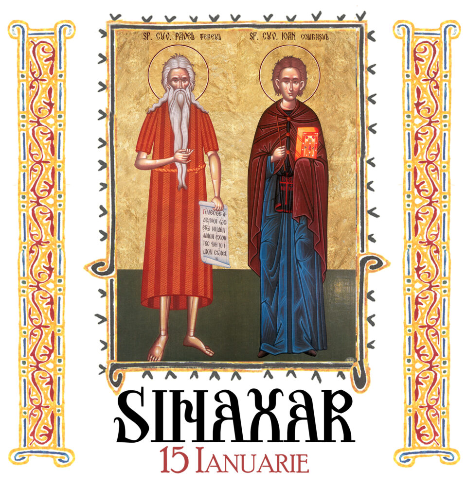 Sinaxar 15 ianuarie 2026