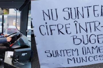 Protest în transportul public din Suceava – salariații TPL au intrat în grevă japoneză