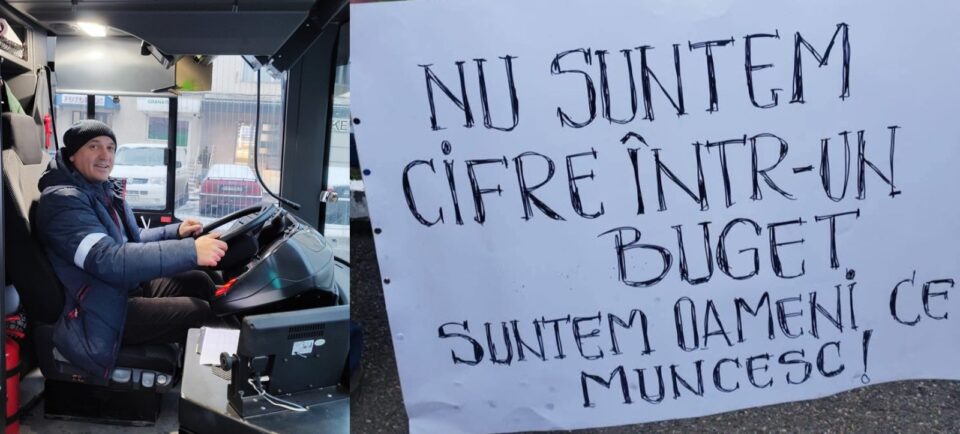 Protest în transportul public din Suceava – salariații TPL au intrat în grevă japoneză