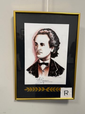 Arta grafică purtând semnătura Radu Bercea a înnobilat simezele humorene de Ziua Culturii Naționale