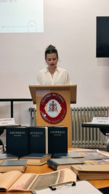 Omagiu adus culturii naționale la Colegiul Național „Eudoxiu Hurmuzachi”