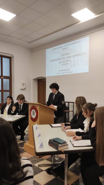Omagiu adus culturii naționale la Colegiul Național „Eudoxiu Hurmuzachi”
