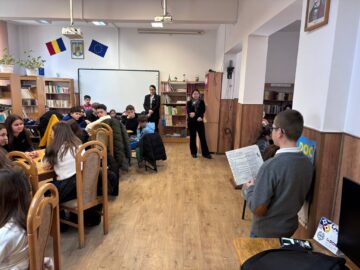 Eminescu în sufletul copiilor – activități culturale-omagiale la Liceul Teoretic „Iorgu Vârnav Liteanu”