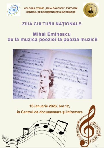 Ziua Culturii Naționale, în bibliotecile școlare/CDI din județul Suceava