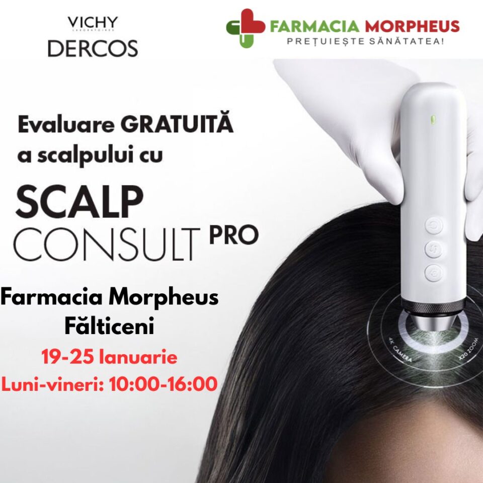 Farmacia Morpheus Fălticeni – campanie gratuită pentru evaluarea scalpului, în această săptămână
