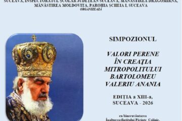 A XIII-a ediție a Simpozionului „Valori perene în creația Mitropolitului Bartolomeu Valeriu Anania” va avea loc vineri, la USV