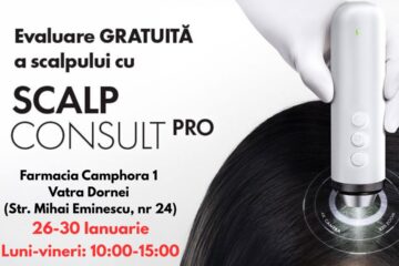 Farmacia Camphora 1 Vatra Dornei – campanie gratuită pentru evaluarea scalpului, între 26 și 30 ianuarie