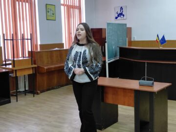 Ziua Unirii Principatelor Române, celebrată de elevi și profesori ai Colegiului „E. Hurmuzachi” Rădăuți